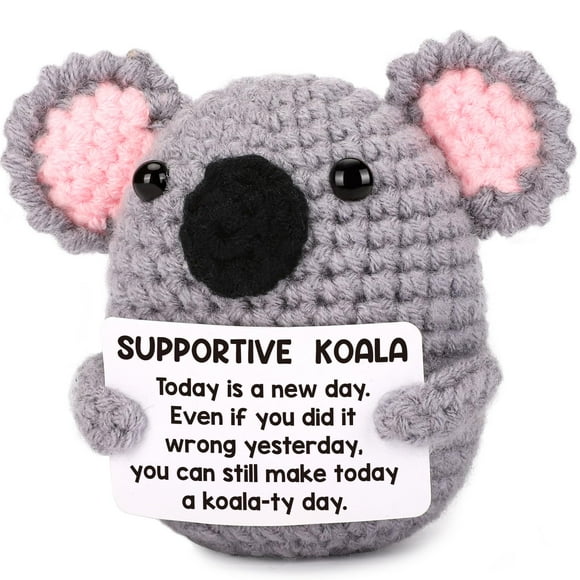 Regala un koala de ganchillo hecho a mano para animarte y animarte