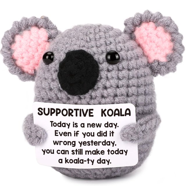 Regala un koala de ganchillo hecho a mano para animarte y animarte