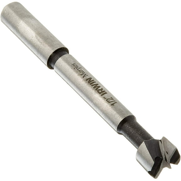 Irwin 42908 Forstner Bit, 1/2 in Dia x 3-1/2 in OAL