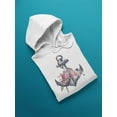thumbnail image 3 of Floral Anchor. Hoodie Women -Image by Shutterstock, Female x-Large, 3 of 4