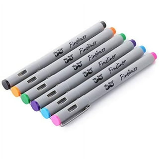 Art-n-fly Colored Fine Point Pens Set of 12 - Drawing Fineliner Pens with Japanese Archival Ink 0.3mm - No Bleed Multi Color Marker Fine Tip Pens for