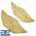 thumbnail image 2 of Fits Royal Enfield Bullet 350cc Tool Box Badges Logo Brass Set, 2 of 5