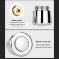 thumbnail image 4 of Stainless Steel Portable Electric Coffee Maker for Espresso, Mocha & Latte - Silver Stovetop Percolator with Filter, European Style, Optional Capacities: 100ml/200ml/300ml/450ml/600ml, 4 of 6