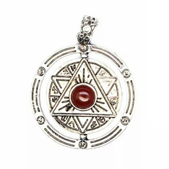 Natural Stone Crystal 6 Six Pointed Star Hexagram Pendant Chakra Bead Reiki Gift