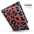 thumbnail image 2 of Design Skinz Leopard Coral and Teal V23 Full-Body Skin-Kit Compatible with MacBook 13" Air M1 (A2337), 2 of 5