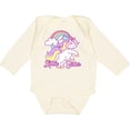 thumbnail image 3 of Inktastic Little Sister Unicorn Girls Long Sleeve Baby Bodysuit, 3 of 5