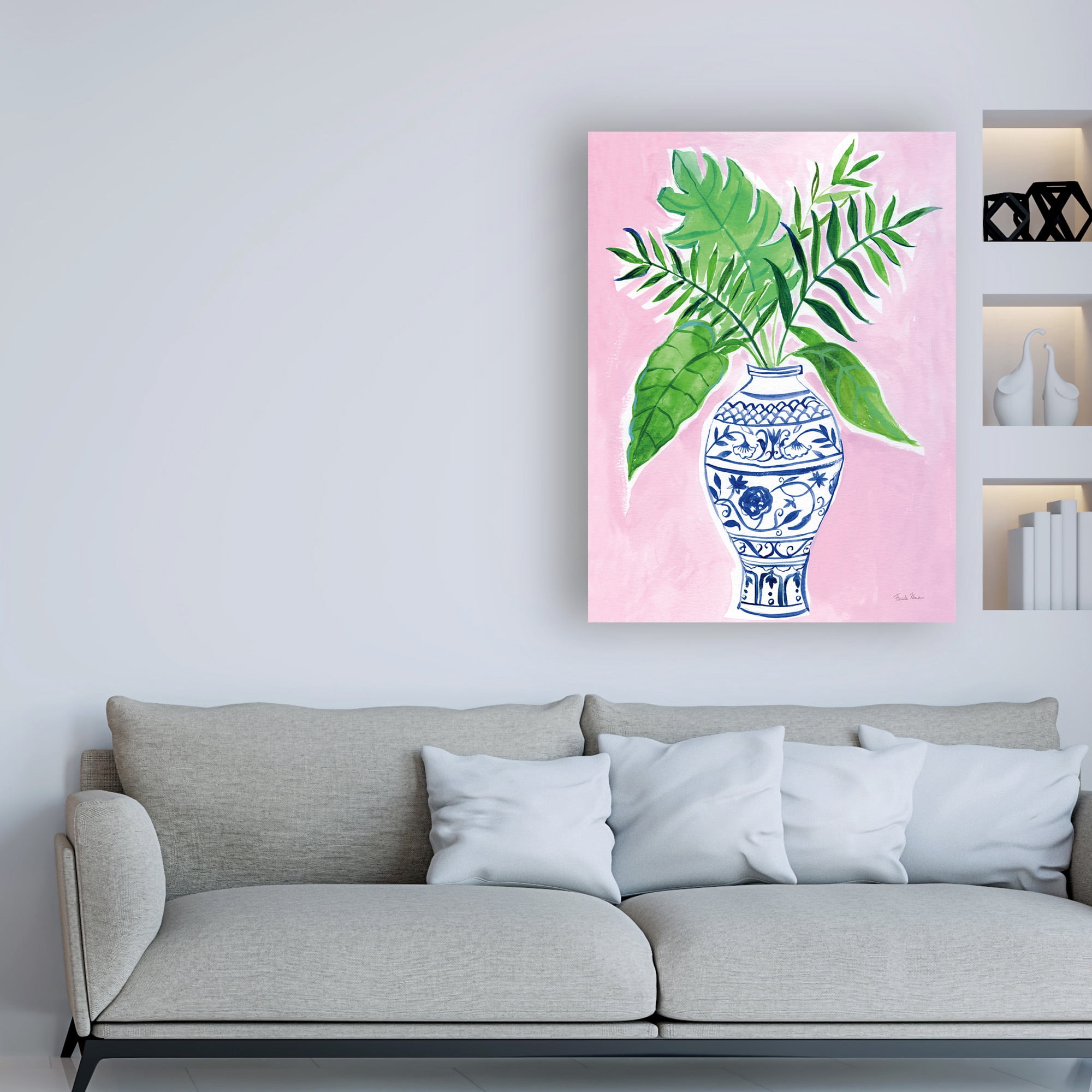 Trademark Fine Art 'Elegant Chinoiserie I Crop' Canvas Art by Farida Zaman