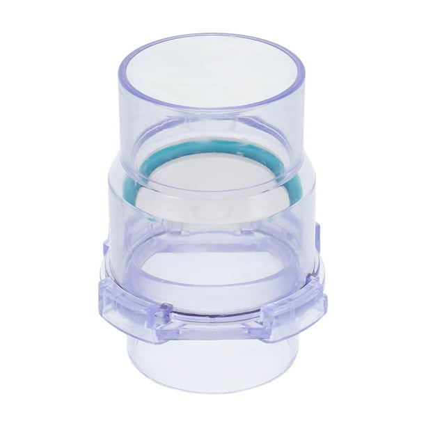 BRIGHTFUFU Válvula de retención transparente de PVC para tuberías de agua, válvula de retención para prevención de reflujo, válvula unidireccional transparente para fregadero de cocina