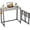Grey, variant on Small Foldable Computer Desk Writing Study Desk Easy Assembly Space-Saving Foldable Laptop Table Writing Workstation for Home Office,Grey