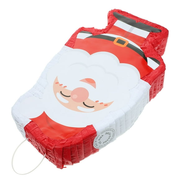 ELAYARD Santa Claus Holiday Party Photo Props Red Paper Decorations Set for Christmas Celebration