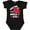 AB-Black, variant on Inktastic Youre the Apple of My Eye Valentine Pun with Cute Apple Boys or Girls Baby Bodysuit