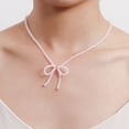thumbnail image 3 of Collar de mujer con lazo de cristal y personalidad retro dulce con temperamento de súper hada, 3 of 6