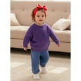 thumbnail image 4 of Miaouyo Kids Baby Boys Girls Knit Fall Sweater 0 3 6 9 12 18 24 Months 2T 3T 4T 5T Fashionable Versatile Solid Color Crew Neck Long Sleeve Tops, 4 of 9