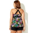 thumbnail image 2 of Swimsuits for All Longer Length Surplice Tankini Set With Banded Short, 2 of 5