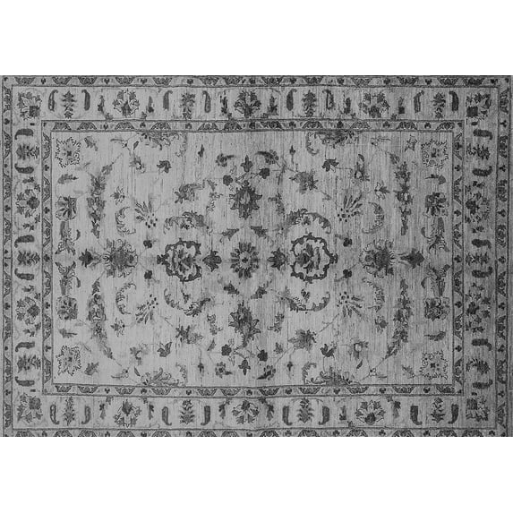 Ahgly Company Indoor Rectangle Oriental Gray Traditional Area Rugs, 8' x 10'