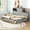 1: Gray, variant on Harper & Bright Designs Twin Size Daybed with 3 Storage Drawers and a Set of Sockets and USB Ports, Wooden Bedframe with Upper Soft Board for Bedroom Guestroom, Brown