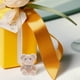 thumbnail image 5 of KAKOWELY 6 minianimales de peluche flocados en miniatura, ideales para decorar bolsos, tartas de cumpleaños, San Valentín, bodas y fiestas, color marrón claro., 5 of 5