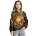 thumbnail image 3 of Sweatshirts for Girls Galaxy Print Loose Fit Pullover Hoodie Top Casual Winter Girls Hoodies Size 3-4Y, 3 of 8