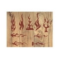 thumbnail image 2 of Tribal Flame Fire Pin Stripe Stencil Template Reusable 8.5 x 11 for Painting on Walls, Wood, Etc. By Stencilville, 2 of 2