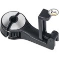 thumbnail image 1 of Paquete de 2 ganchos ocultos para reposacabezas de coche, 2 en 1, ganchos para asiento de coche con soporte para teléfono para bolso, mochilas, juguetes e incluso organizador de almacenamiento de bot, 1 of 5