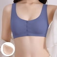 thumbnail image 2 of XIYON Womens Bras Seamless Front Closure Bra Soft Breathable Post Bra For Prosthetic Comfort Classic, 2 of 8