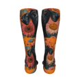 thumbnail image 6 of Pofeuu Sunflower Black Dog Print Stockings, Adult Running Hiking Socks for Youth and Adult-One Size, 6 of 8