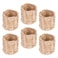 thumbnail image 2 of Miangastore 6Pcs Woven Napkin Rings Decorative Napkin Buckles Pastoral Style Napkin Rings Dining Table Decors, 2 of 8