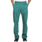 Dickies Essence Medical Scrubs Pant for Men Drawstring Zip Fly DK160, M, Hunter Green
