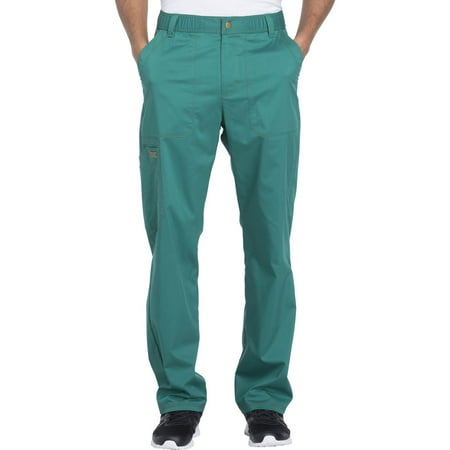 Dickies Essence Medical Scrubs Pant for Men Drawstring Zip Fly DK160, M, Hunter Green