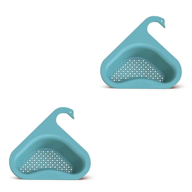 Cateissary Escurridor de fregadero de cocina, soporte para grifo, colador, de frutas, coladores de basura, organización de estantes de drenaje Type2 NO2