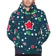 thumbnail image 4 of Bingfone Christmas Men'S Drawstring Hoodie Long Sleeve Pocket Sweatshirts-X-Large, 4 of 9