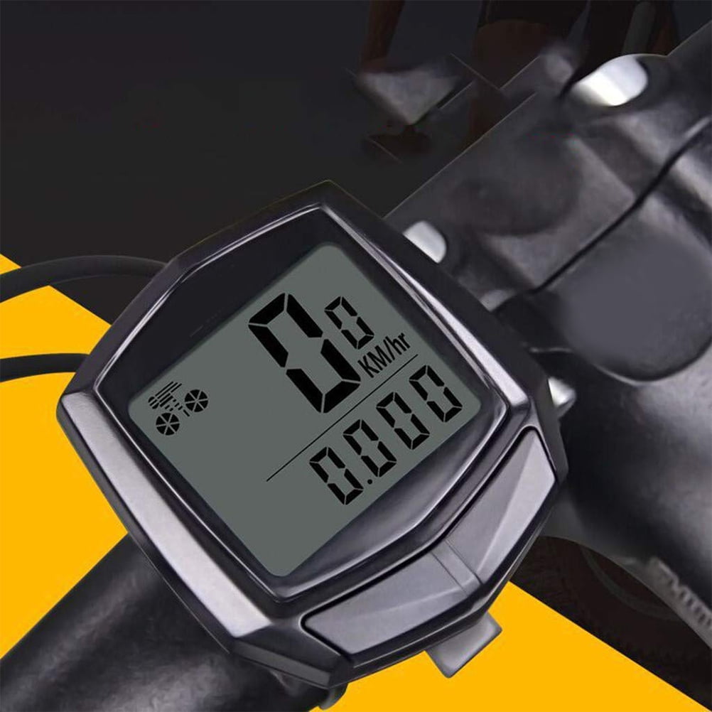 Wired Bicycle Speedometer Odometer Waterproof Speedometer with LCD
