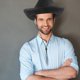 thumbnail image 4 of ELAYARD Sombrero De Fiesta Negro Unisex Con Tachuelas Y Ancha Para Uso Exterior, 4 of 8