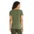 thumbnail image 2 of Time and Tru Women's Cotton Crewneck Tee with Short Sleeves, Sizes XS-XXXL, 2 of 3