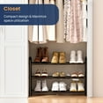 thumbnail image 6 of Sindcom 3 Tier Expandable Shoe Rack, Black Metal Shoe Shelf Organizer Storage for Closet, Space Saving Shoe Rack for Entryway, 6 of 9