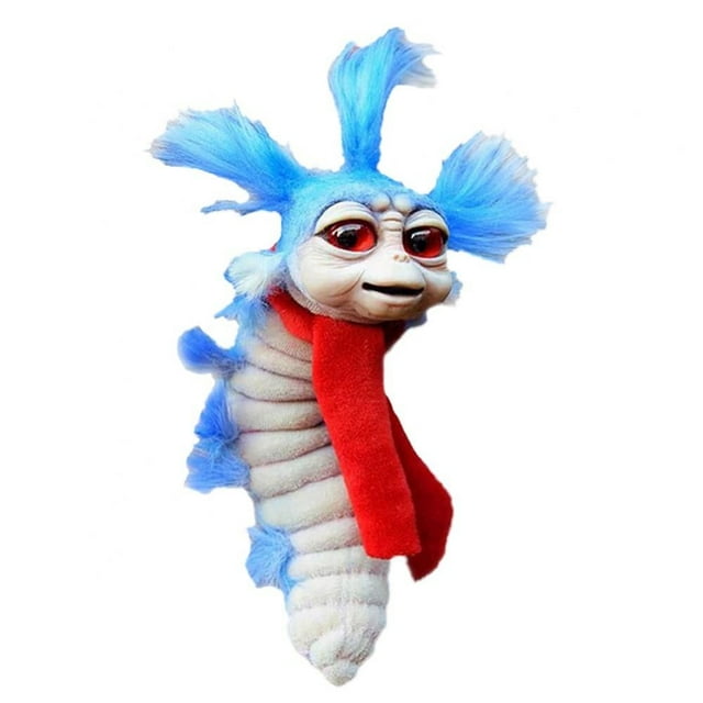 Worm Toy from Labyrinth Worm from Labyrinth Plush Doll Handmade Artist Labyrinth Firey Stuffed Toy for Funny Gift