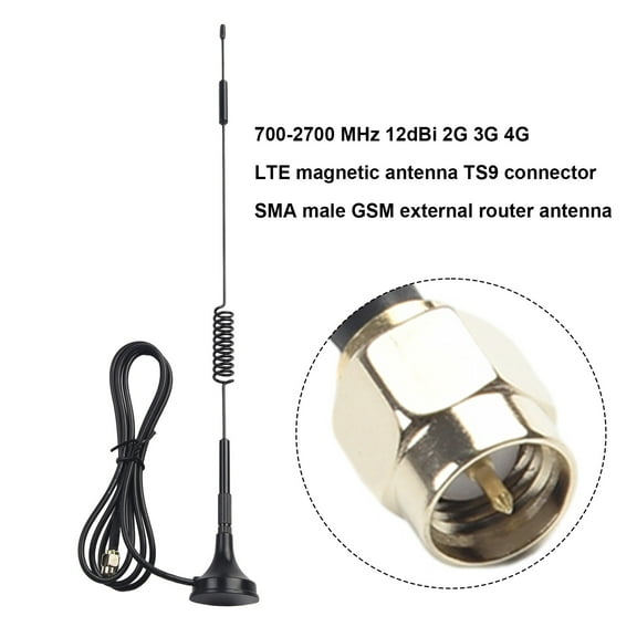 For 4G LTE Antenna for SMA Male Connector 700-2700MHz 12dBi GSM External Antenna
