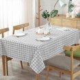 thumbnail image 3 of Table Cloth for Home Linen Cotton Plaid Stripe Dining Tablecloth Kitchen Decorative Rectangular Coff, 3 of 5