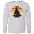 thumbnail image 3 of Inktastic Sailboat Vintage Nautical Sailing Long Sleeve Youth T-Shirt, 3 of 5