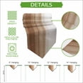 thumbnail image 5 of Brown White Ombre Table Runner Linen Burlap Table Runner 70 Inches Long Vintage Farmhouse Abstract Striped Dresser Scarves for Kitchen Island Coffee Dining Party Wedding Banquet Holiday Decor 13"x70", 5 of 8
