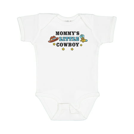 

Inktastic Mommys Little Cowboy with Cowboy Hat and Boots Gift Baby Boy Bodysuit