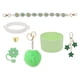 thumbnail image 5 of Juego de accesorios para tazas, juego de colgantes para tazas, bonito llavero con dijes, juego de cadena para tazas para fiestas, autos, carteras, Verde, 5 of 10