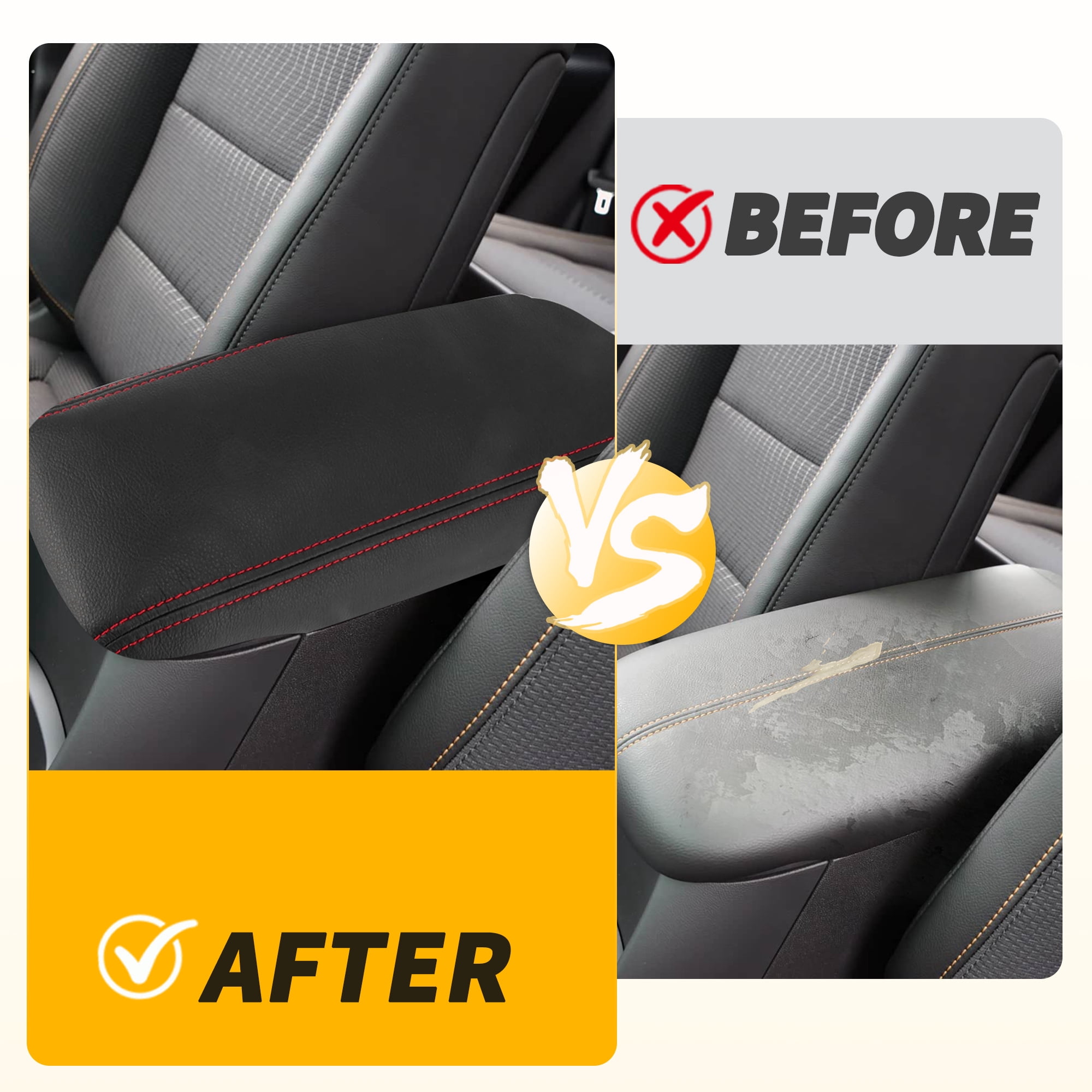 Unique Bargains Car Center Console Lid Armrest Cover for Chevy Equinox 10-17