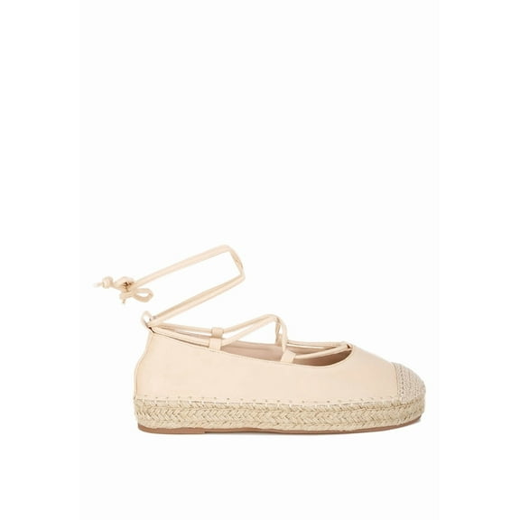 London Rag Alaya Woven Toe Lace-Up Womens Espadrilles