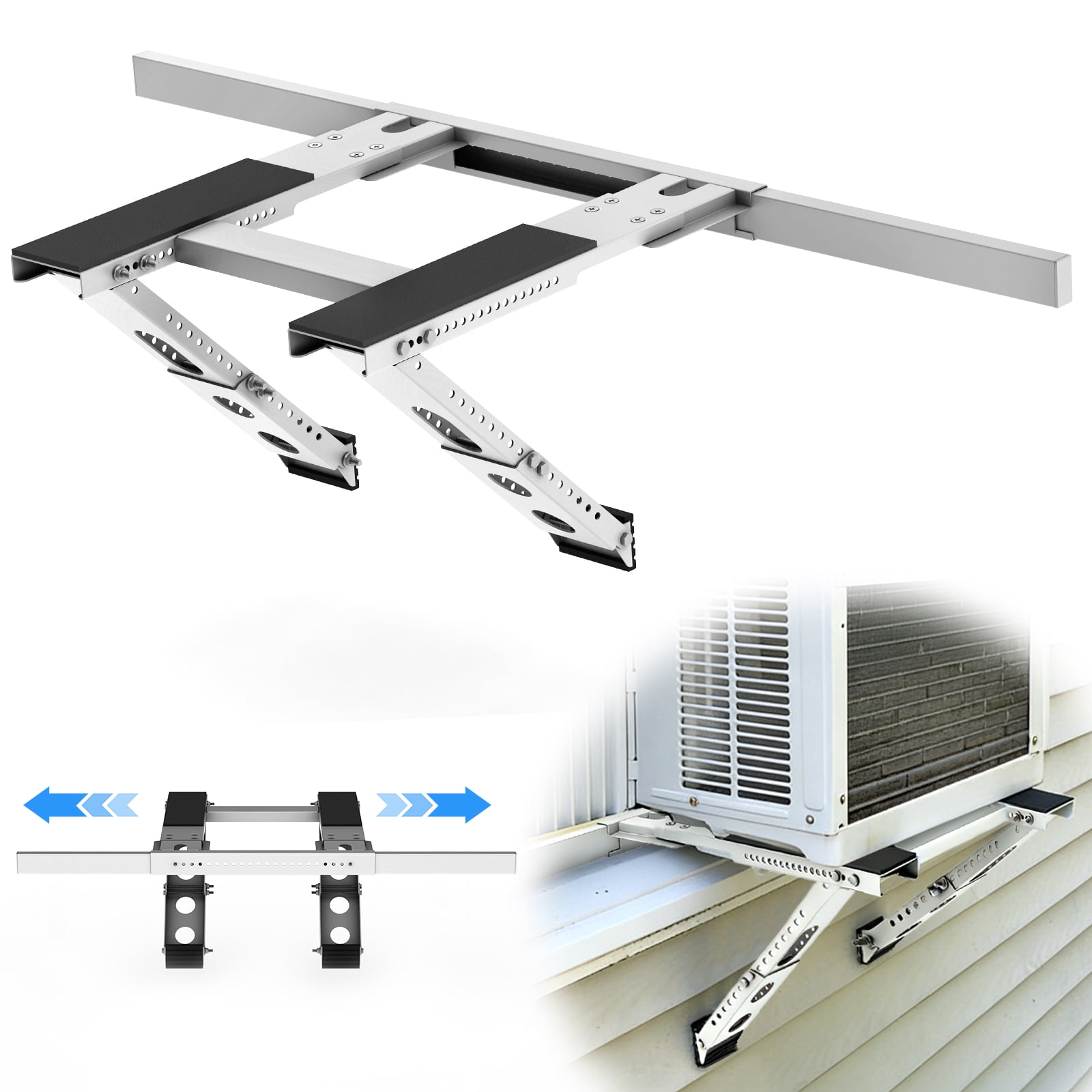 Ktaxon Window Air Conditioner Support Bracket, Universal AC Mount, No Drilling, Fits Single Or Double Hung Windows