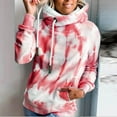 thumbnail image 3 of ALLLIST Hoodies for Women Casual Long Sleeve Loose Pullover Tie Dye Comfortable Pink Womens Sweatshirts, 3 of 6