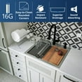 thumbnail image 3 of Karran Usa WST-22-PK1 Elite Workstation 25" Drop In Single Basin Stainless Steel Kitchen, 3 of 6