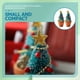 thumbnail image 2 of KAKOWELY 2 miniárboles de Navidad en maceta, minicasas, decoración navideña, miniaccesorios para el hogar, 2 of 5