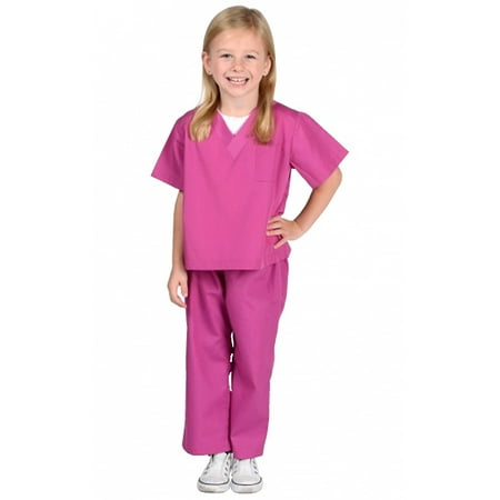 Jr Doctor Scrubs Child Costume Fuchsia - Large