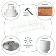 thumbnail image 3 of Kitchen Details Lid Organizer, White (Dimensions: 13.9 x 6.6 x 5.5 inch), 3 of 6